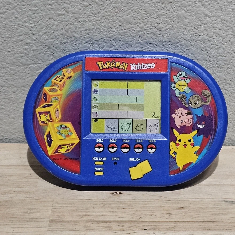 Pokemon Yahtzee 1999 Hasbro Electronic Handheld Video Game - Tested!